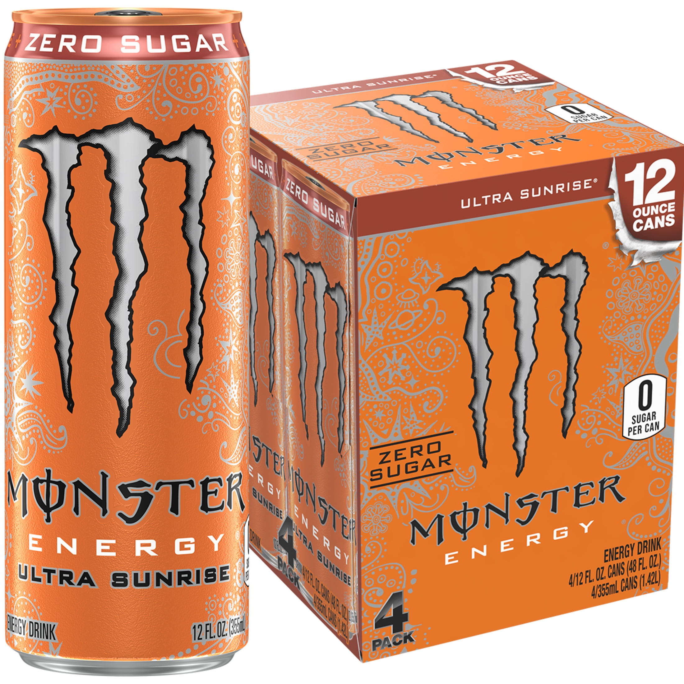 Monster Energy, Ultra Sunrise, Energy Drink, 16 fl oz can