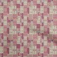 thumbnail image 1 of oneOone Polyester Spandex Rose Tissu Asiatique Kilim Robe Tissu Tissu Imprimé par la Cour 56 Pouces de Large, 1 of 5