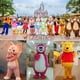 thumbnail image 4 of Disfraz de mascota Disney Winnie Bear, disfraz de mascota Donald Duck, divertido y divertido traje de cosplay, personajes de anime, trajes de actuación, 4 of 5