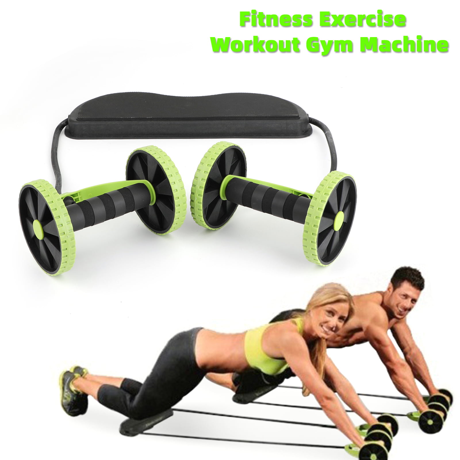 Details about   Abdominal Abs Roller Waist Wheel Handle Fitness Exercise Workout Gym Machine US 