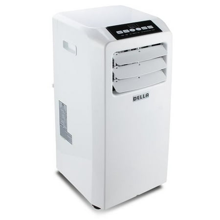 DELLA 10000 BTU Portable Air Conditioner Cooling for Rooms Up To 450 Sq. Ft. Fan 80 Pint/Day Dehumidifier Timer Remote