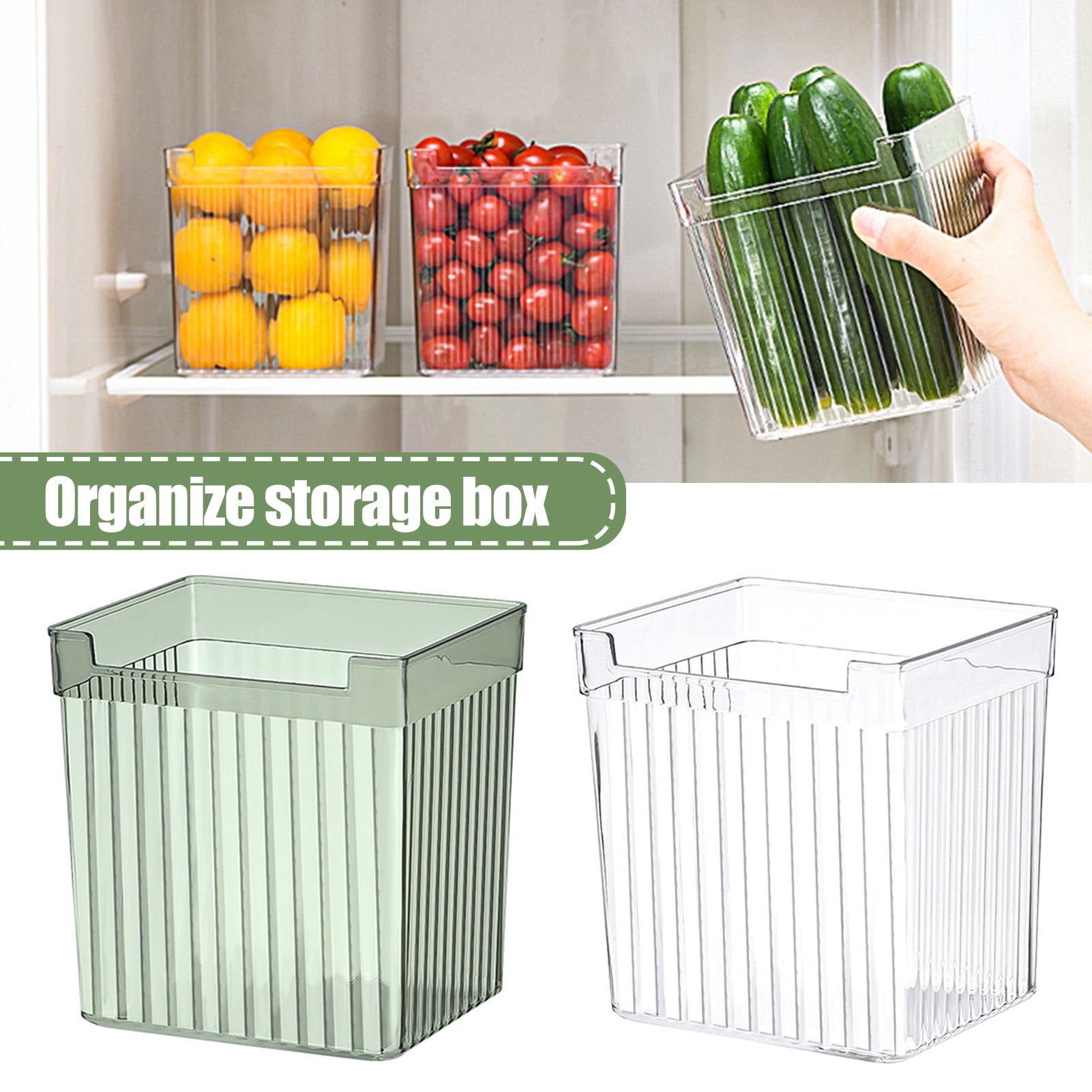 Bobasndm Fresh Vegetable Fruit Storage Containers, BPA-free Fridge