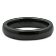 thumbnail image 3 of Metals Jewelry 4mm Beautiful Black Ceramic Wedding Ring Classic High Polished Band Size 6.5, 3 of 5