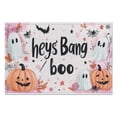 thumbnail image 4 of Halloween Spooky Trick Lantern Pumpkin Table Mats Set of 4 12x18in Inch Seasonal Fall Holiday Table Mat Durable No Slip Dining Table Mats for Party Kitchen Dining Decoration, 4 of 7