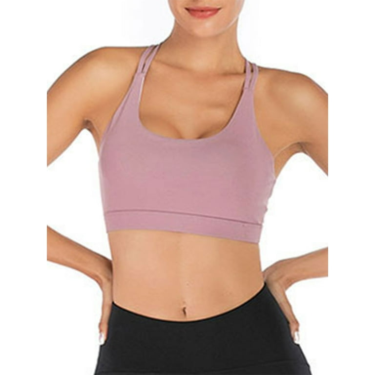 LELINTA Sports Bras for Women Seamless Comfortable Yoga Bra with Removable  Pads Tank Tops 