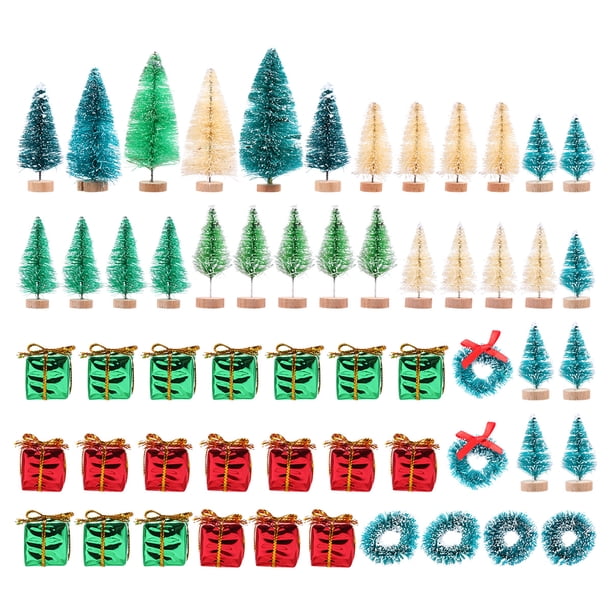 1 juego/56 piezas de guirnalda navideña, decoración para árbol de Navidad, suministros duraderos para fiestas
