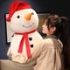 thumbnail image 2 of Muñeco de nieve grande de dibujos animados blanco de 30 cm a 80 cm, peluche suave, almohada, muñeco de invierno, decoración del hogar, regalos para niños, 2 of 5