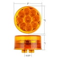 thumbnail image 2 of ECCPP Universal 9LED 10 Pack Amber Round Side Marker Light with Rubber Grommet + 2 Pack White Side Marker Light fit for Truck Pickup Boat Trail LED Fender Marker Incandescent Light, 2 of 5