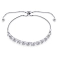 thumbnail image 2 of Bling Jewelry Womens Bridal Oval Cut CZ Cubic Zirconia Tennis Bolo Bracelet .925 Sterling Silver Adjustable Slide, 2 of 4