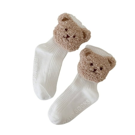 

Douhoow Unisex Baby Wrm Socks Cute Cartoon Bear Non-Slip Soft Socks