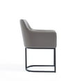 thumbnail image 5 of Serena Upholstered Dining Armchair with Steel Base in Gray- Set of 2, 5 of 10