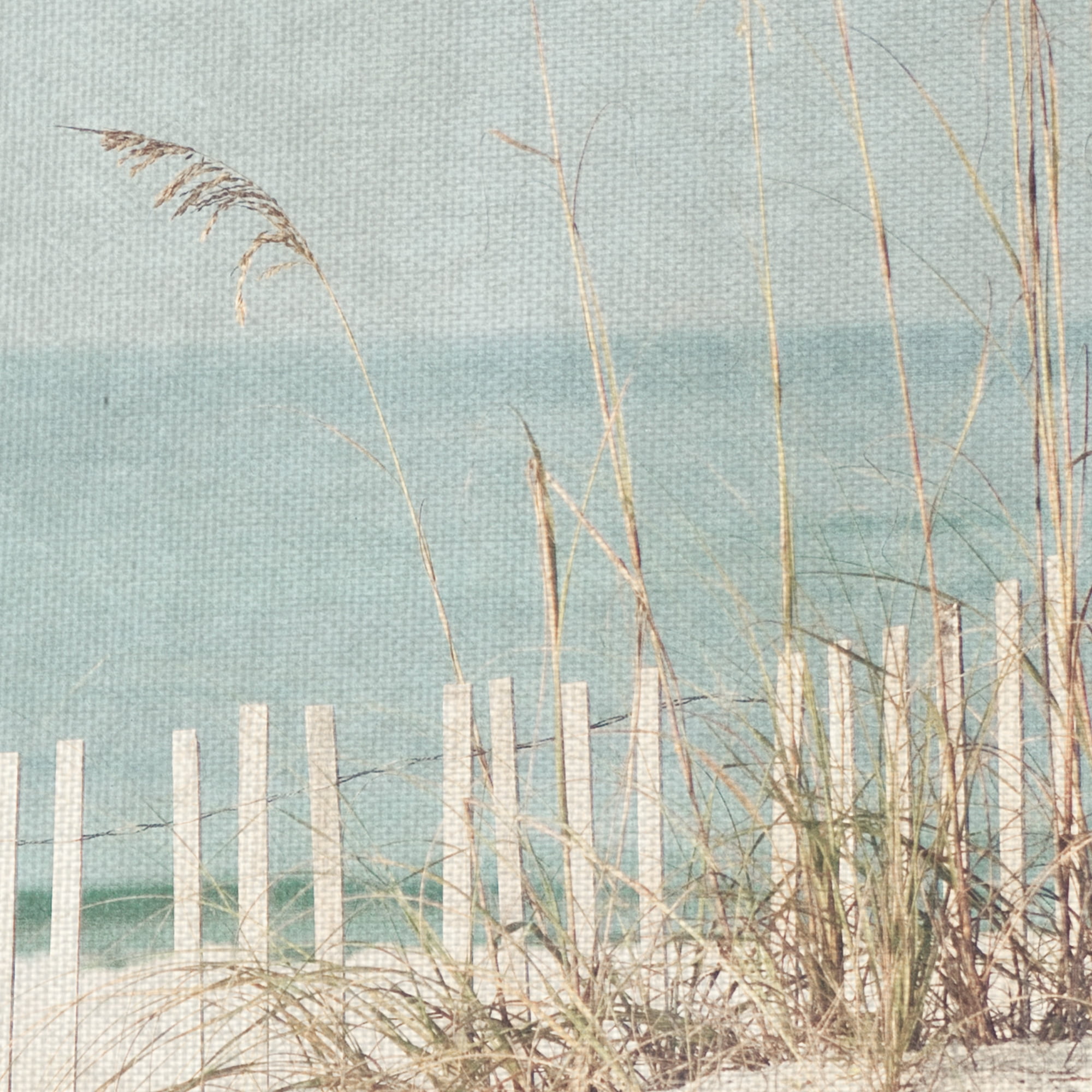 Masterpiece Art Gallery At The Beach Light Square By Kristen Naugle Canvas Art Print 24" x 24"