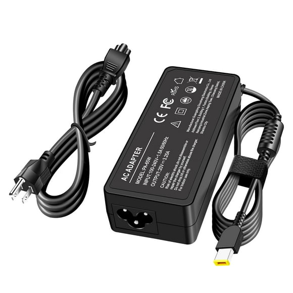 Cargador STLIERT de 65 W con punta cuadrada para Lenovo Thinkpad T470 T470S T460 T460S T450 T440 T440S T440P T560 T540P E440 E450 E540 E550 E560 G50 Z50 Yoga 370 460