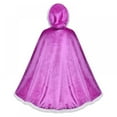 thumbnail image 3 of Esho 2-9Y Children Christmas Costumes Princess Cloak, Kids Xmas Santa Claus Velvet Hooded Cape Robe, Toddler Girls Boys Party Masquerade Capes Dress up for Halloween Christmas Carnival, 3 of 6