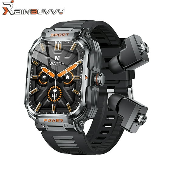 Rainbuvvy GT55 2.01-inch Smart Watch 2-in-1 Headphones Android 5.0/iOS 9