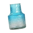 thumbnail image 5 of deevoka Glass Flower Vase Creative Round Flower Jug for Table Drawing Room Fireplace Blue, 5 of 9
