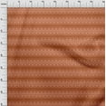 thumbnail image 3 of oneOone Cotton Jersey Orange Fabric Stripe & Swirl Block Quilting Supplies Print Sewing Fabric By The Yard 58 Inch Wide, 3 of 4
