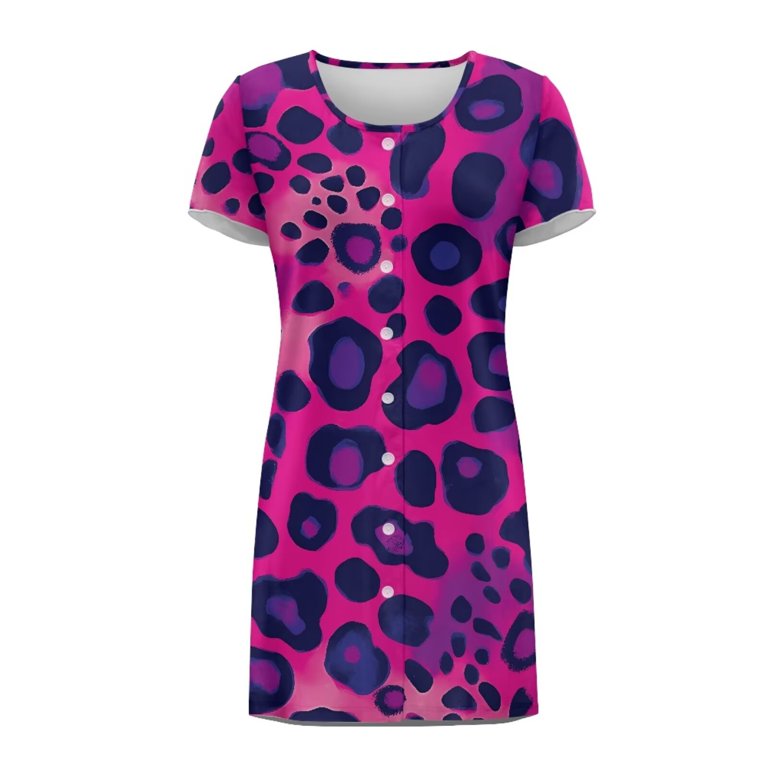 pink and purple leopard print dress Pirelle Cut-Out Back Maxi Dress Leopard Purple