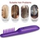 thumbnail image 5 of BRILLAR Peine eléctrico para el cabello: peine caliente ligero de color púrpura para cabello seco y húmedo, masaje del cuero cabelludo y apto para niños con cubierta protectora, 5 of 5