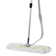 Tidy Tools 24 Inch Industrial Strength Floor Mop - Dust Mop for Dry and Wet Cleaning- Cleaner Mops for Laminate, Hardwood, Tile, Wood Floors - Duster Broom with Adjustable Metal Handle