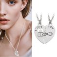 thumbnail image 2 of CILENON Best Friend Necklaces In Engraved Necklace For 2 Friendship Valentines Day Gifts One Size, 2 of 5