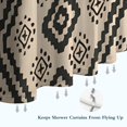 thumbnail image 6 of Beige Geometric Diamond Dot Pattern Shower Curtain 36"x72" ,Bathroom Decorative Shower Curtains Set with 12 Hooks,Modern Waterproof Washable Shower Curtain, 6 of 6