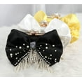 thumbnail image 7 of Kukuzhu Pearl Evening Bags Women Chic Bow Wedding Party Evening Clutch Purse Bride Floral Tassels Clutch Bag, 7 of 7