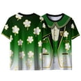 thumbnail image 5 of St Patrick's Day Shirt Men O Neck Printed Short Sleeve T-Shirt Novelty 3D Graphic T Shirts Irish Green Blouse Casual Summer Tops, 5 of 8