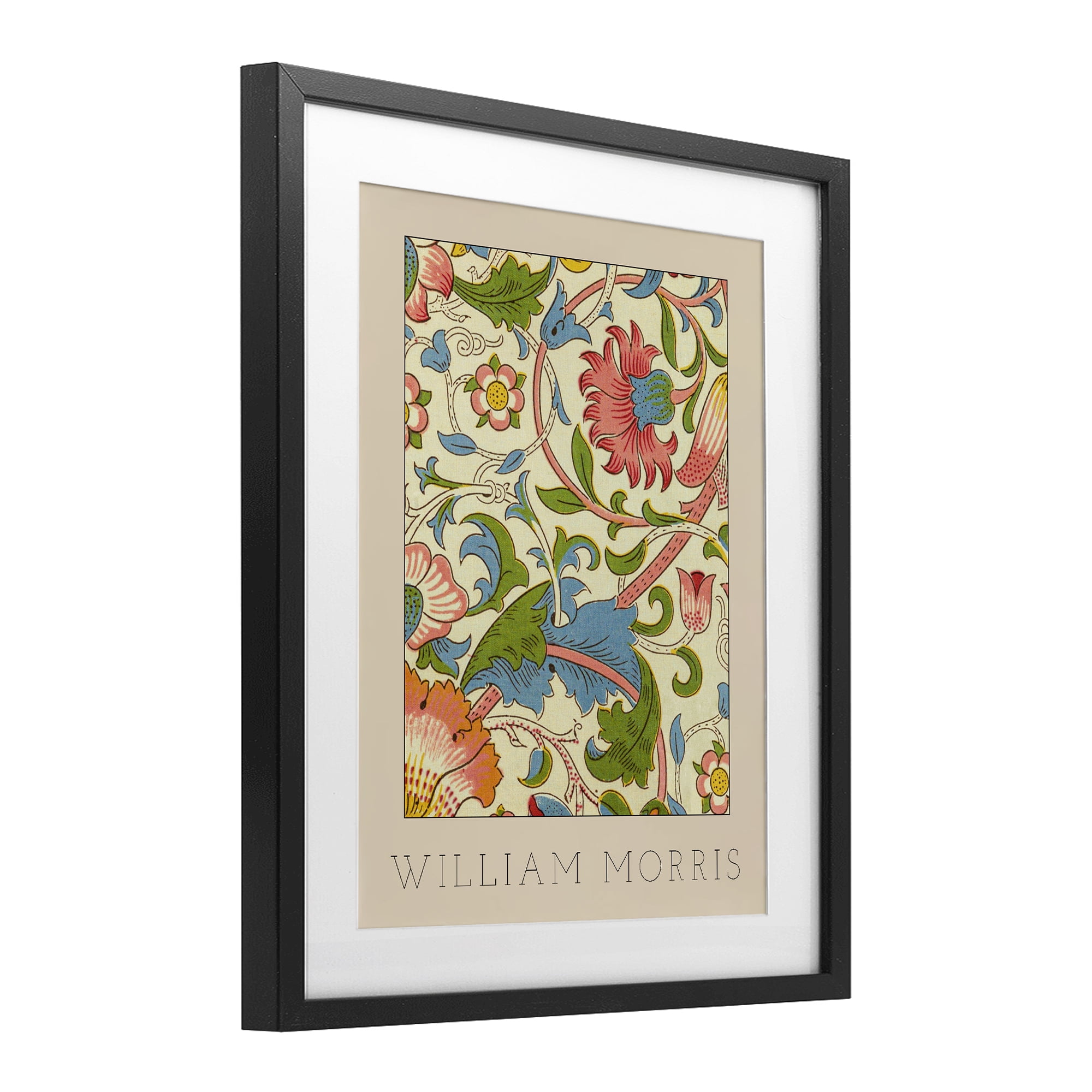 Stupell Industries Stylish Boho Classic Flowers Black Framed Print Under Glass, design by Lil' Rue