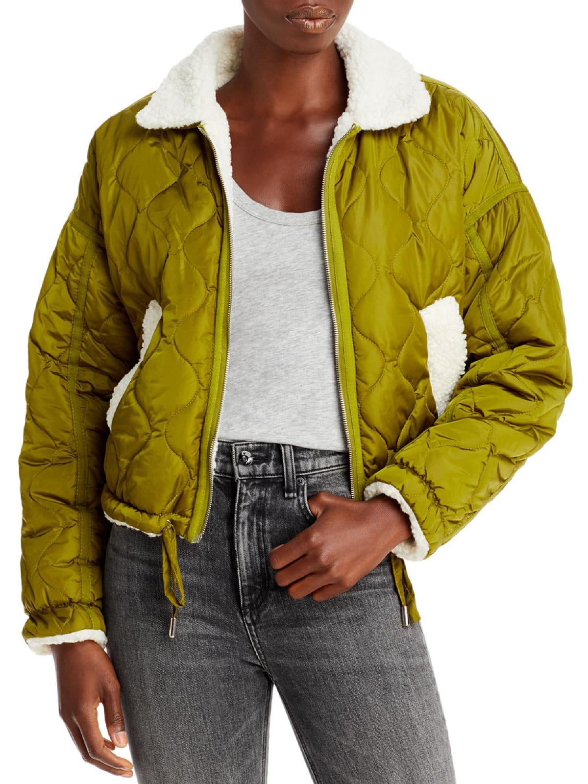 [BLANKNYC] Womens Sherpa Lined Quilted Jacket