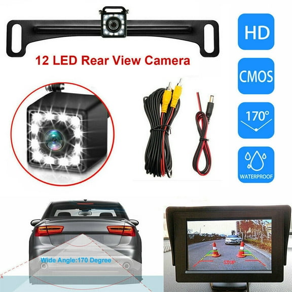170° Car Auto Rear View Backup Camera Reverse HD Night Vision Waterproof Camera