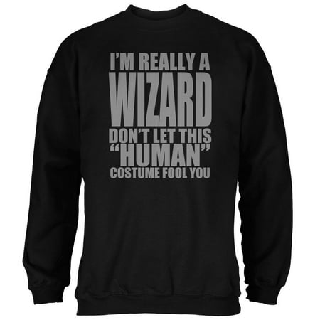 Halloween Human Wizard Costume Mens Sweatshirt