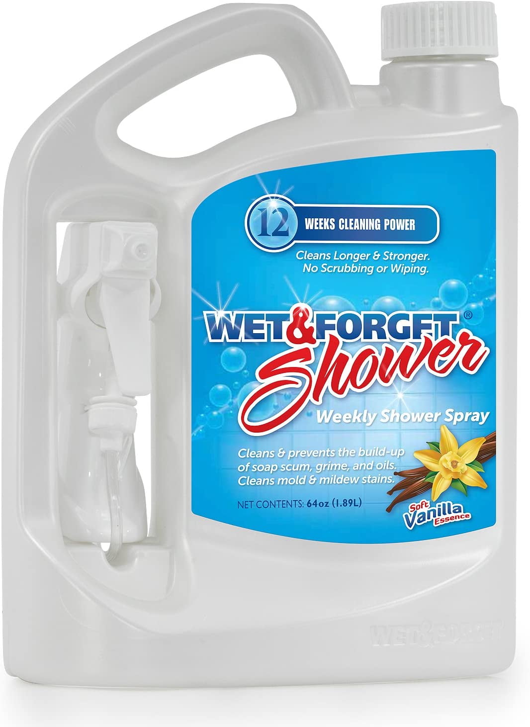 Wet & Shower Cleaner Weekly Application Requires No Scrubbing