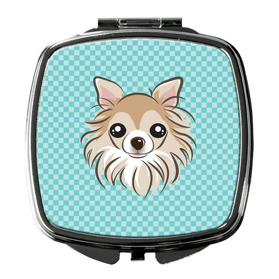 Checkerboard Blue Chihuahua Compact Mirror BB1189SCM