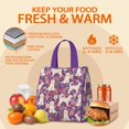 thumbnail image 5 of Goldendoodle Dog and Flower Floral Insulated Lunch Bag for Women & Adults,Large Portable Soft Cooler Lunch Bag,Thermal Food Storage Tote with Pearl Cotton,8.66L,8.75x5.75x9.5 Inch, 5 of 6