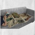 thumbnail image 6 of Italian Soft Flannel Fleece Throw Blanket, Pictures of Italy Lifestyle Old Classic Shutter Window Stone Houses Print, Cozy Plush for Indoor and Outdoor Use, 50" x 60", Multicolor, by Ambesonne, 6 of 6