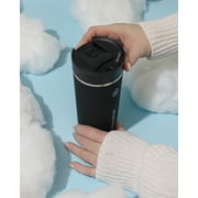 ThermoFlask Insulated Stainless Steel Coffee Travel Mug with Sip-N-Lok Lid, 16 oz, Pitch Black