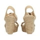thumbnail image 4 of Alpargata De Plataforma Para Mujer Color Beige Con Ajuste Platonia ISABELLA-02-BEIGE, 4 of 5