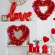 thumbnail image 5 of Fiudx Guirnalda de San Valentín con Luces Led Brillantes, Decoración Colgante Roja para Interiores y Exteriores, Fácil de Colgar, Ideal para Bodas, Compromisos y Fiestas, Tamaño 30 X 30 Cm., 5 of 6