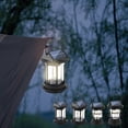 thumbnail image 1 of Fiudx Lámpara Solar Colgante, Diseño Vintage, Carga Solar y Usb, Resistente a La Lluvia y Duradera, Ideal para Exteriores, Balcón, Jardín, Camping, Ahorro de Energía, Sensor de Luz Automático, Tamaño, 1 of 7