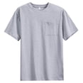 thumbnail image 4 of Blmnix Pocket Tee T shirts for Men Pullover Big And Tall Cotton T Shirts T-Shirt Crew Neck Gray Short Sleeve Cotton Shirts for Men,XXXXL, 4 of 5