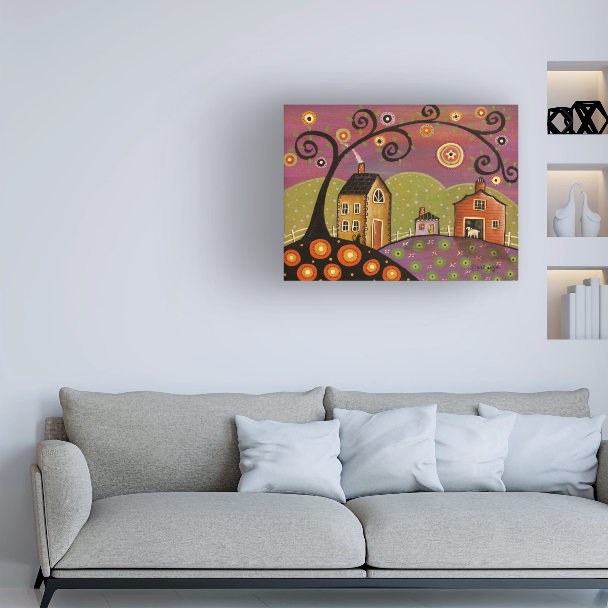 Karla Gerard 'Its Fall' Canvas Art