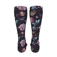 thumbnail image 6 of Naloa Roses Flowers High Stockings Women Thigh High Stockings Over Knee Long Stockings-One Size, 6 of 8