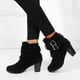 thumbnail image 1 of Botas de invierno a la moda de talla grande para mujer, botas de suela gruesa, tacones altos para mujer, botas cortas, zapatos Wmkox8yii  hfjk671, 1 of 3