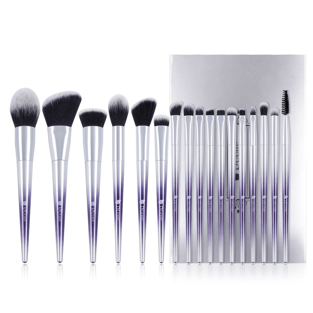 DUcare Makeup Brushes Set 17Pcs Professional Makeup Foundation Brushes Face Eye Shadow Eyeliner Blush Lip Powder Blending Brushes
