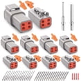 thumbnail image 1 of Kit de Conectores Automotrices JRready Deutsch DTM Impermeables de 4 Pines para 20-22 AWG, 1 of 8