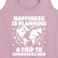 thumbnail image 3 of Instant Message - Happiness Is Planning A Trip To Somewhere New - Women's Racerback Tank Top, 3 of 6
