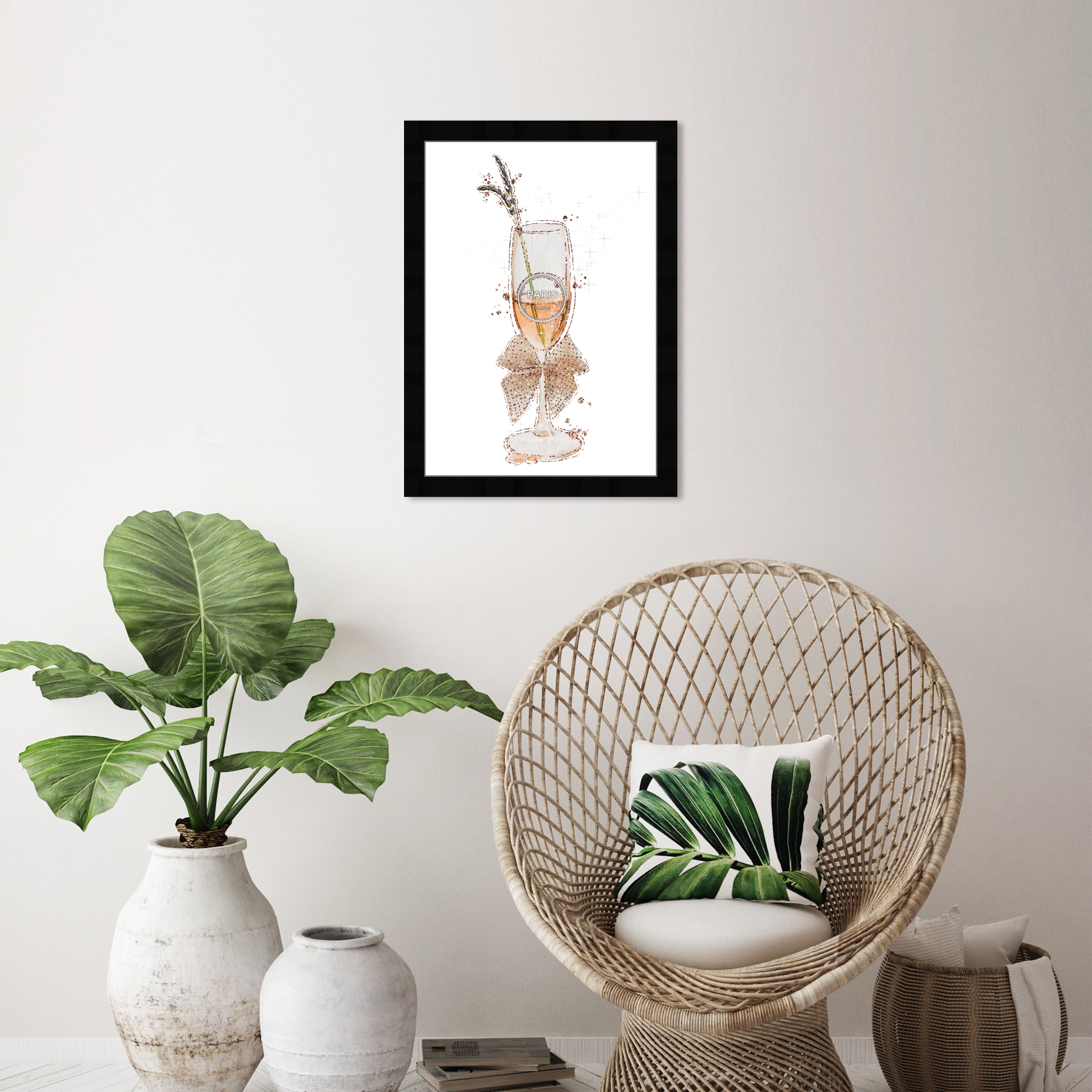 Wynwood Studio Prints Elegant Toast Drinks and Spirits Champagne Wall Art Canvas Print White Metallic Bronze 13x19