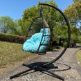 thumbnail image 6 of Swing Egg Chair,Rattan Hanging Egg Chairs Hammock with C Type Bracket,for Outdoor Indoor Unisex, 6 of 6
