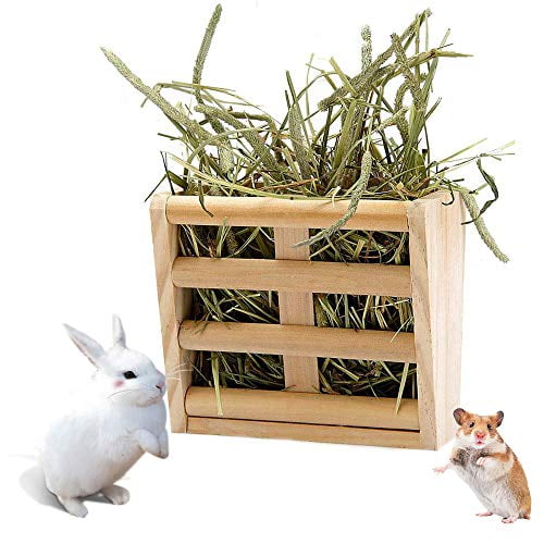 Wooden hay rack for rabbits Clearance